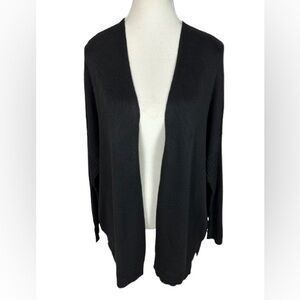 ⭐️ 3/$15 Skinny girl Black Open Front Cardigan With Pockets Size S